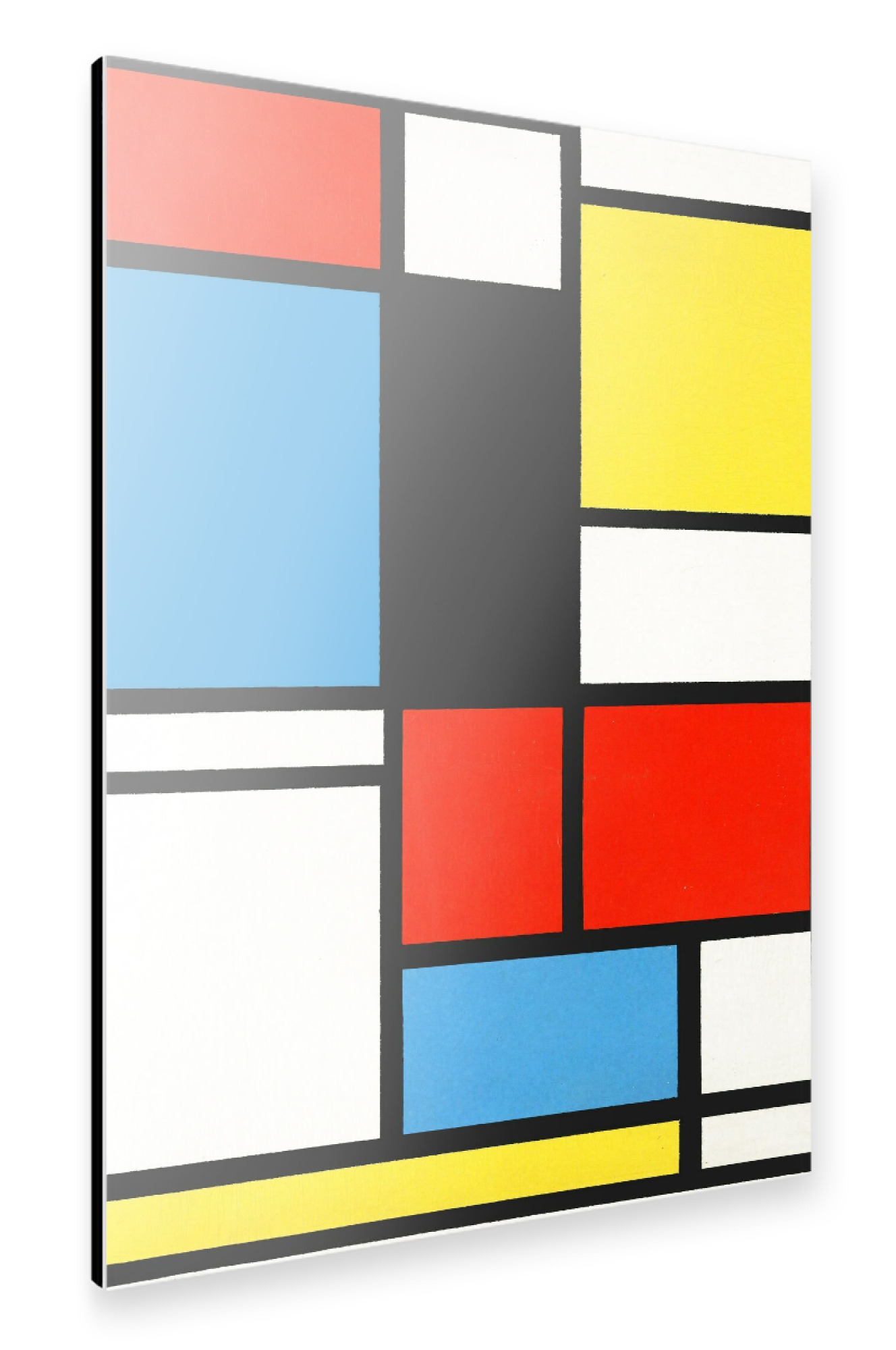 Alu-Dibond "Komposition von Piet Mondrian 2" 75x50 cm artboxONE