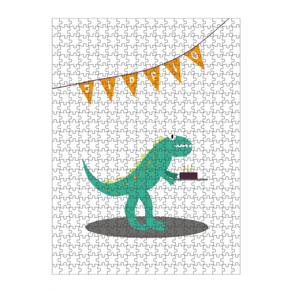 Puzzle Ravensburger "Jippie - fröhlicher Dinosaurier" artboxONE - Für Kinder,Tiere
