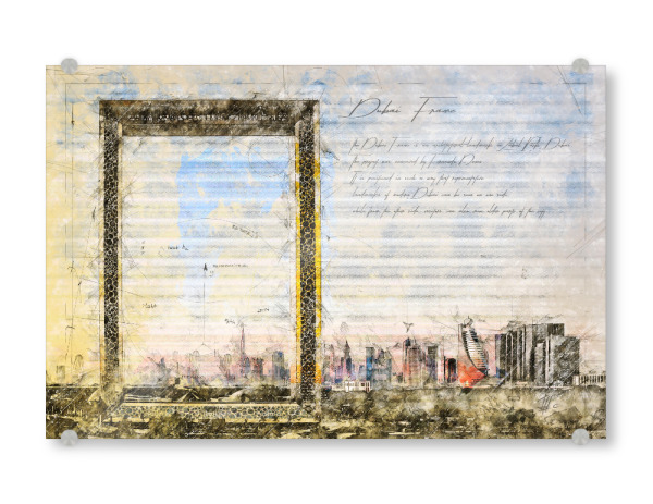 Acrylglasbild "Dubai Frame" artboxONE - Architektur,Städte / Dubai