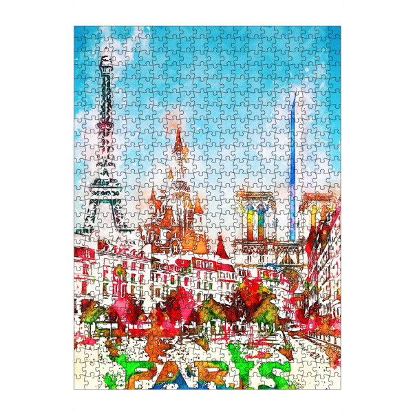 artboxONE Puzzle "Paris Collage in bunt" artboxONE - Städte,Architektur,Städte / Paris