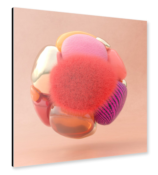 Alu-Dibond "3D rendered abstract illustration" 30x30 cm artboxONE