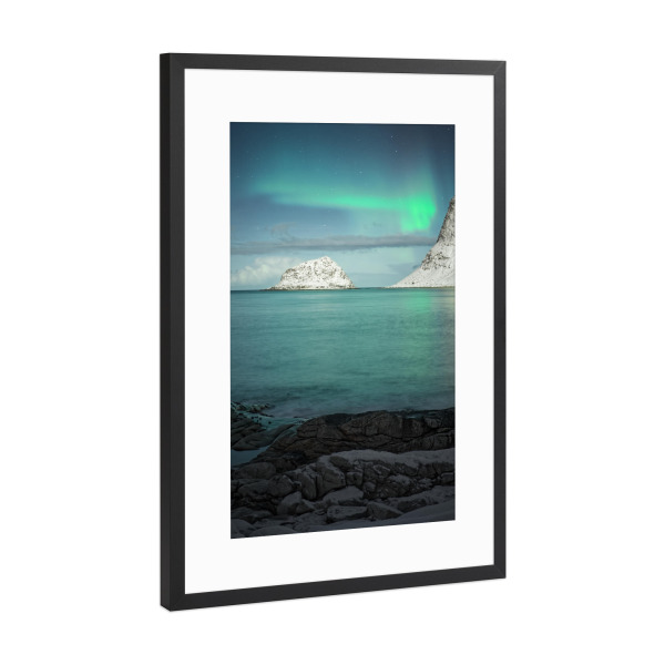 Poster mit Rahmen Schwarz (Metallic) "Lichtzeichen" artboxONE - Natur,Reise,Reise / Länder