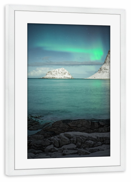 Poster mit Rahmen weiß "Lichtzeichen" artboxONE - Natur,Reise,Reise / Länder