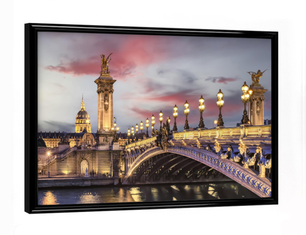 Poster mit schwarzem Rahmen "Romantic Paris" artboxONE - Städte,Reise,Architektur,Städte / Paris,Reise / Länder