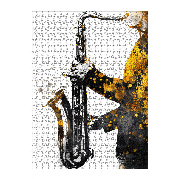 Puzzle Ravensburger "Saxophonist" artboxONE - Menschen,Musik - Saxophonist,Music,Instrument,Instruments,Musik,Saxophone,Play - Bild saxophonist