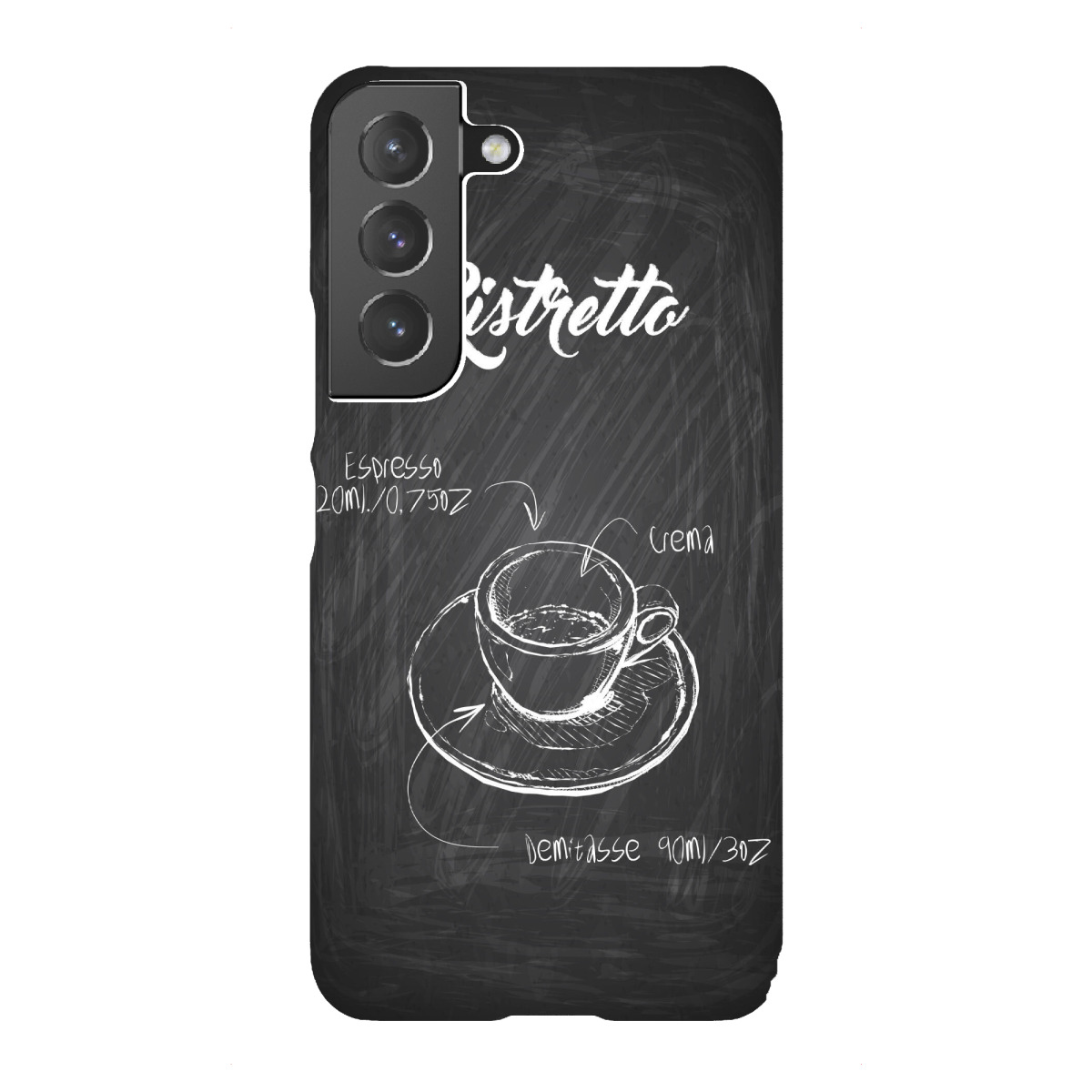 Samsung Galaxy "Ristretto coffee Zeichnung" Premium-Case Handyhülle artboxONE