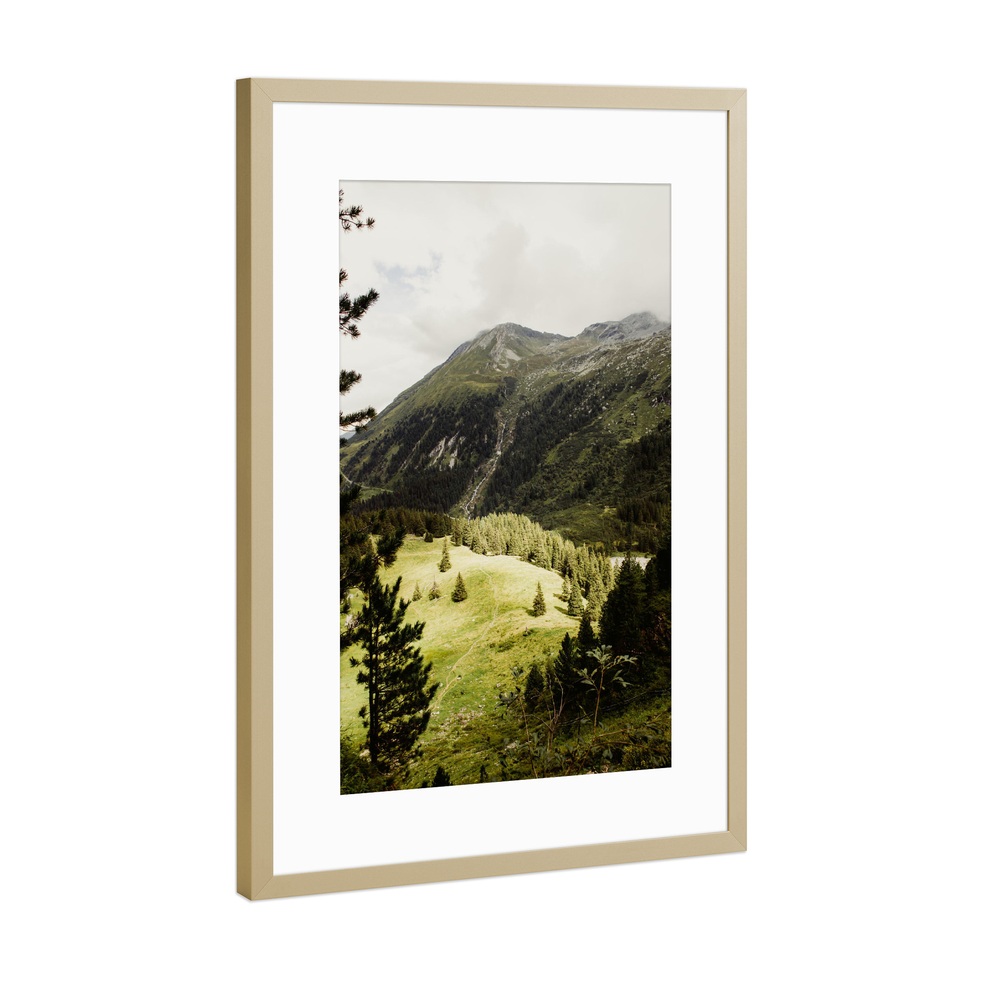 Poster mit Rahmen Gold "SonnenKUSS" artboxONE - Natur,Reise,Reise / Länder