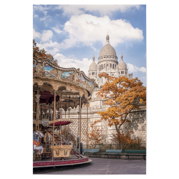 Poster 30x20 cm "Montmartre" artboxONE - Städte,Reise,Architektur,Städte / Paris,Reise / Länder
