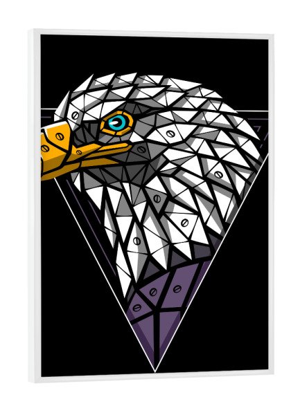 Poster mit weißem Rahmen "Robot Eagle" artboxONE - Tiere,Comic - Eagle,Robot,Machine,Animal,Tier,Comic,Adler,Vogel,Bird