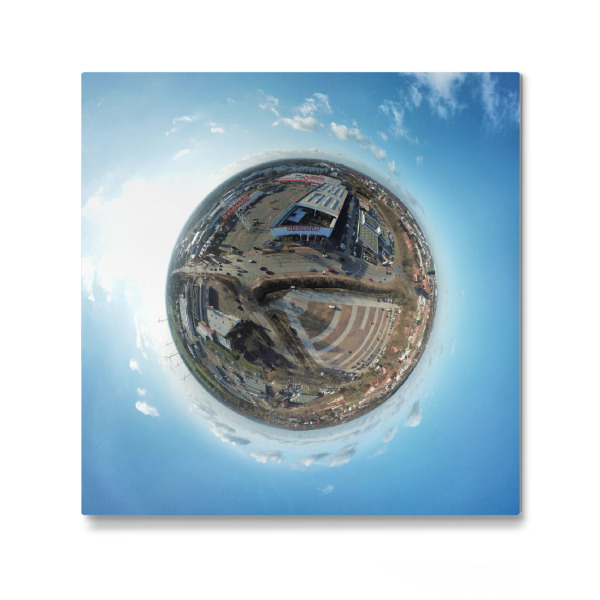 Galerie-Print "Frascatiplatz in Hamburg-Bergedorf" 30x30 cm artboxONE