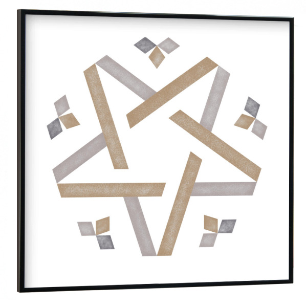 Poster mit schwarzem Rahmen 30x30 cm "Mysticpattern" artboxONE - Abstrakt,Geometrie