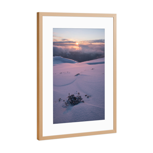 Poster mit Rahmen Kupfer "Nachglühen" artboxONE - Natur,Reise,Reise / Länder