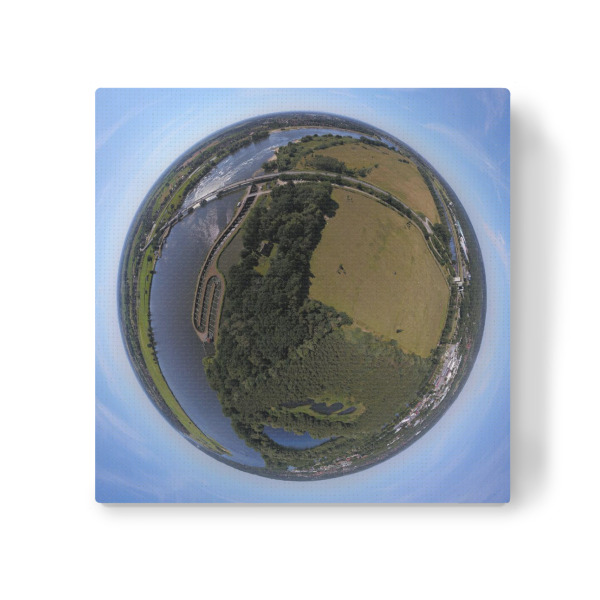 Leinwandbild "Elbe-Fischtreppe Geesthacht" artboxONE - Städte,Natur,Reise,Reise / Länder