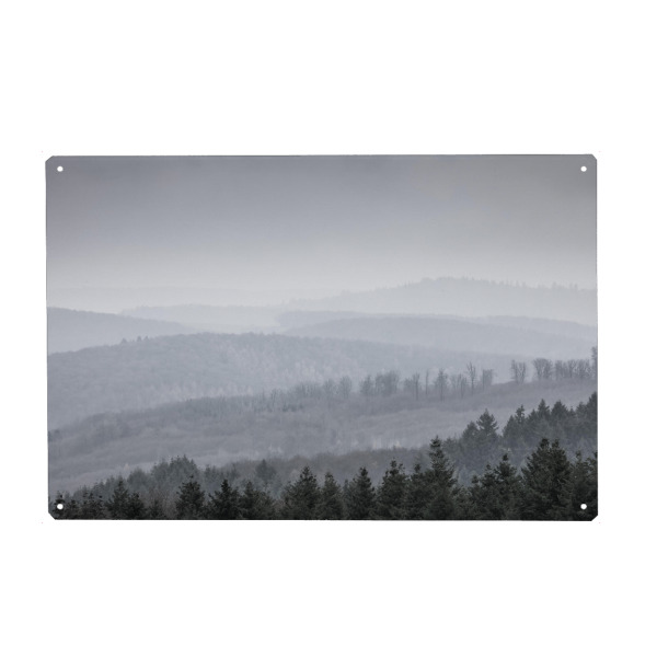 Holzbild "Eisiger Wald" artboxONE - Natur