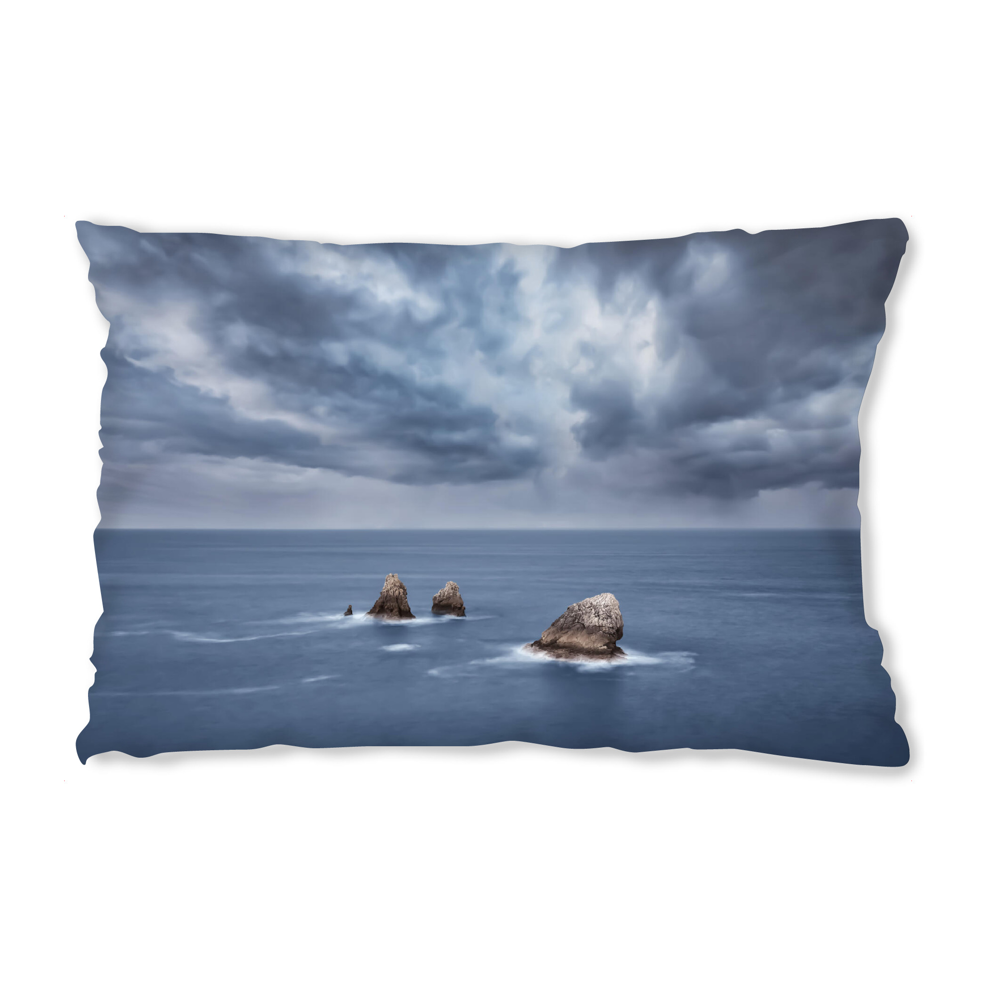 Design-Kissen "Rocks and storm" artboxONE - Natur,Reise,Reise / Strand und Meer,Reise / Länder