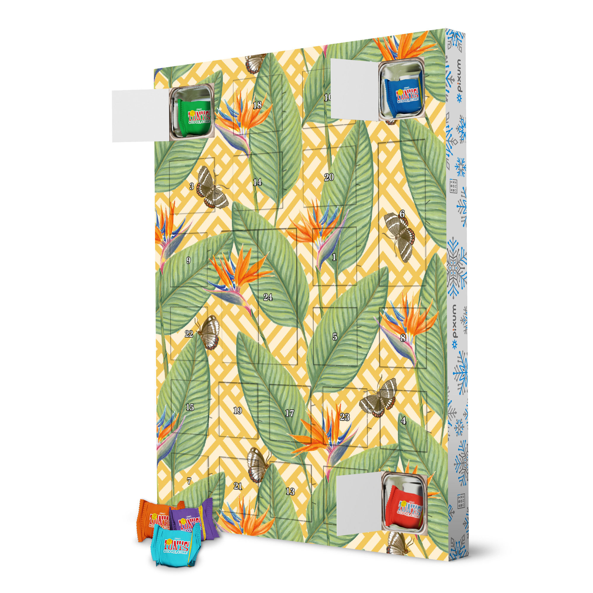 Adventskalender mit Tony's Chocolonely Intricate Tropicalia artboxONE Adventskalender Natur