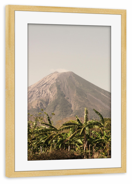 Poster mit Rahmen kiefer "Vulkan in Nicaragua" artboxONE - Natur,Reise,Reise / Länder