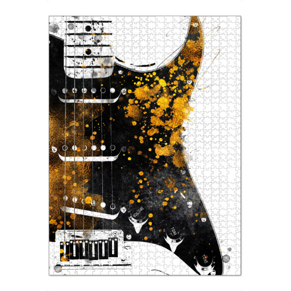 Puzzle Ravensburger "Guitar gold and black arts" artboxONE - Musik