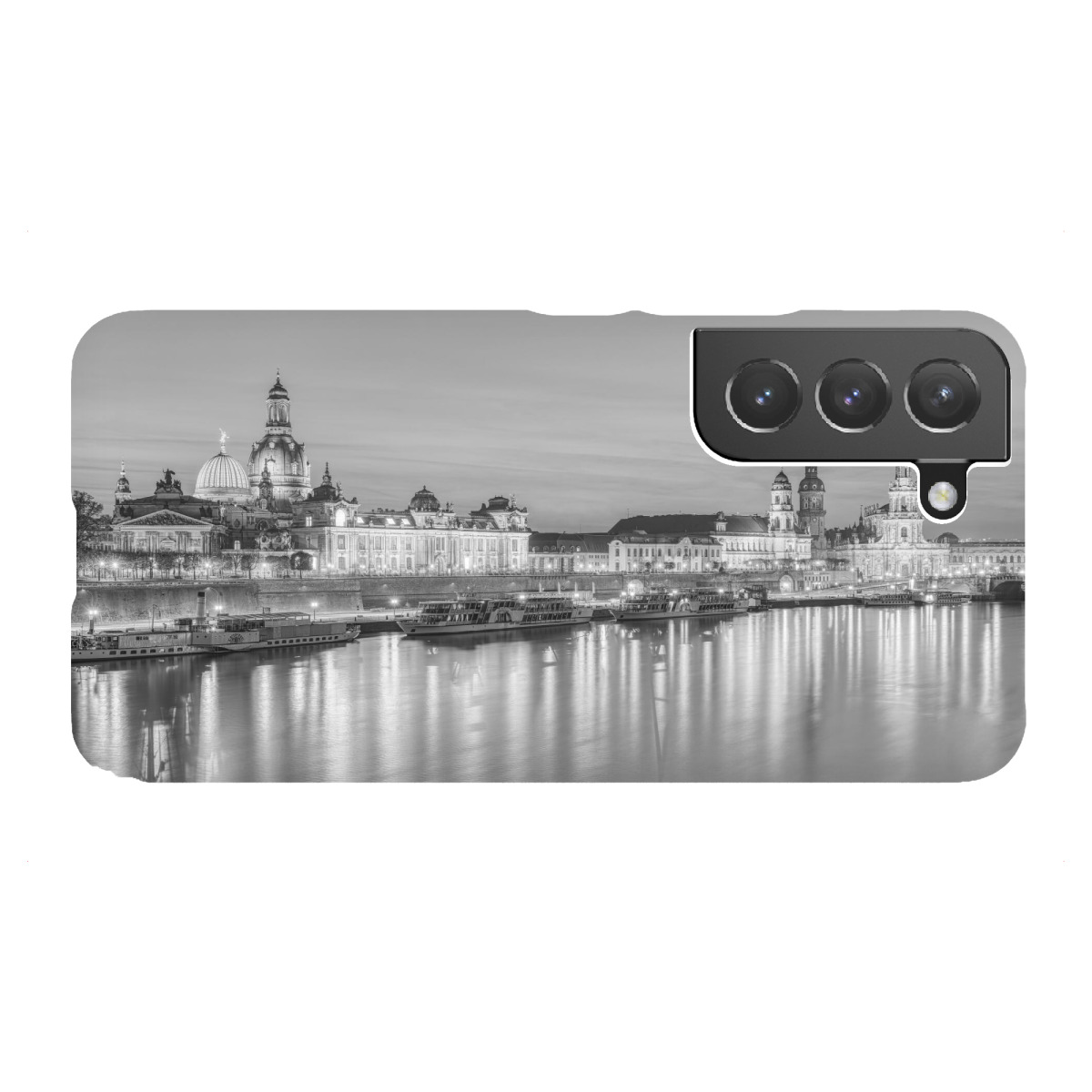 Samsung Galaxy "Dresden Skyline schwarz-weiß" Premium-Case Handyhülle artboxONE