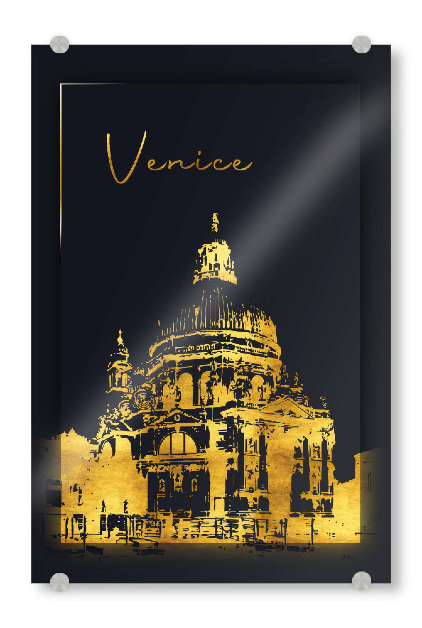 Acrylglasbild "Venedig in Gold" artboxONE - Städte,Architektur,Städte / Venedig