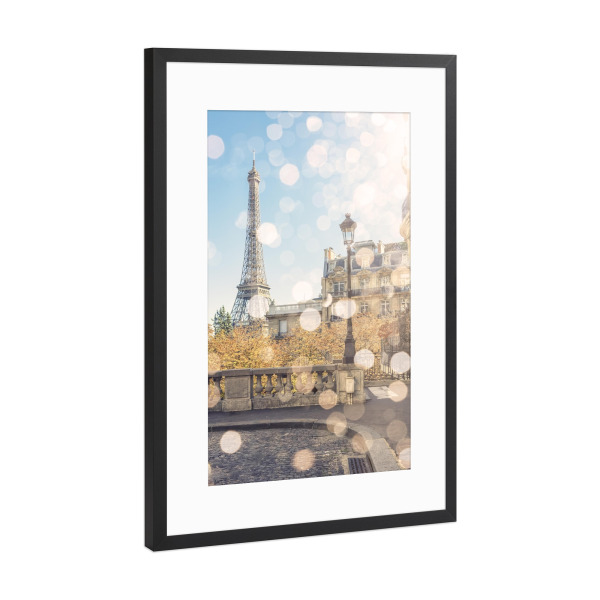 Poster mit Rahmen Schwarz (Metallic) "Beautiful Paris" artboxONE - Städte,Reise,Städte / Paris,Reise / Länder