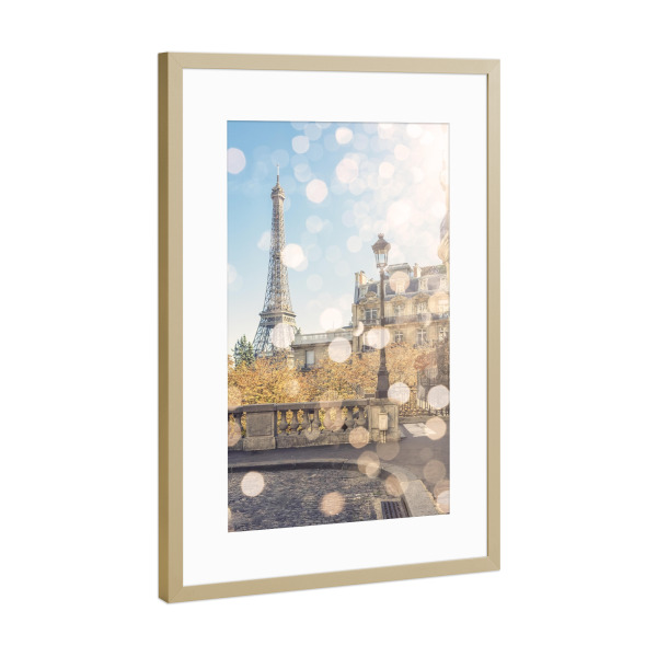 Poster mit Rahmen Gold "Beautiful Paris" artboxONE - Städte,Reise,Städte / Paris,Reise / Länder