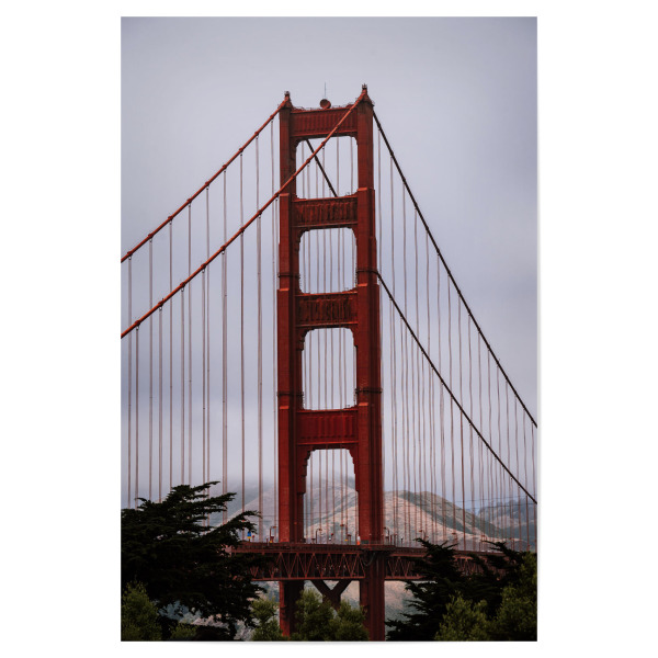 Poster 30x20 cm "Golden Gate Bridge, San Francisco" artboxONE - Reise,Architektur,Städte / San Francisco
