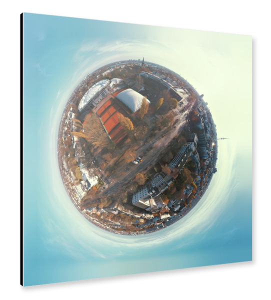 Alu-Dibond "Tennisplatz Hamburg - Rotherbaum" 30x30 cm artboxONE