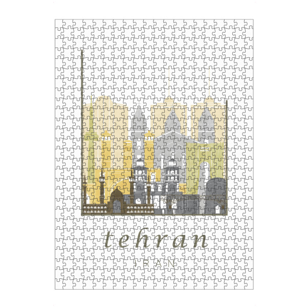 artboxONE Puzzle "Tehran skyline desert" artboxONE - Städte,Reise,Architektur,Kartografie