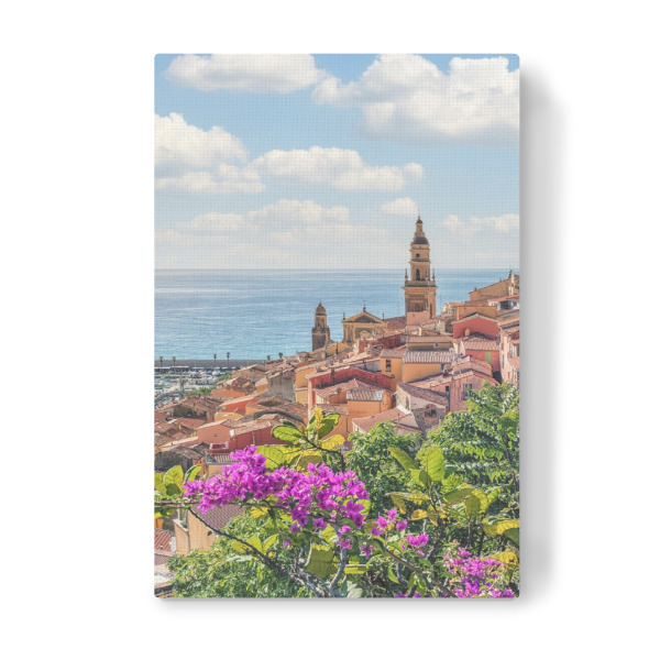 Leinwandbild "Menton" artboxONE - Städte,Reise,Architektur,Reise / Strand und Meer,Reise / Länder