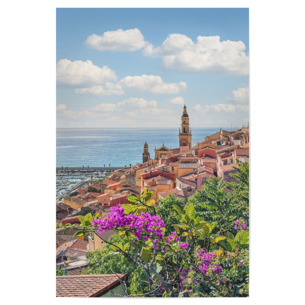 Poster "Menton" artboxONE - Städte,Reise,Architektur,Reise / Strand und Meer,Reise / Länder