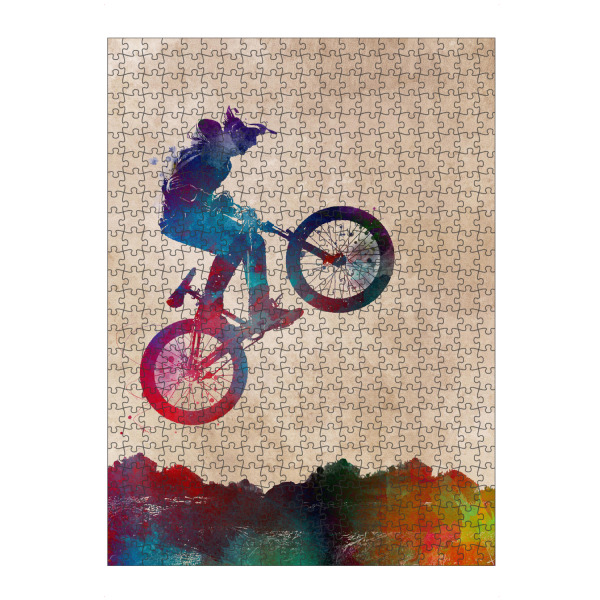 Puzzle Ravensburger "Biker art" artboxONE - Sport,Sport / Motivation - Bike,Biker,Bikers,Sports,Cycler,Cycling,Sport - Bild bike