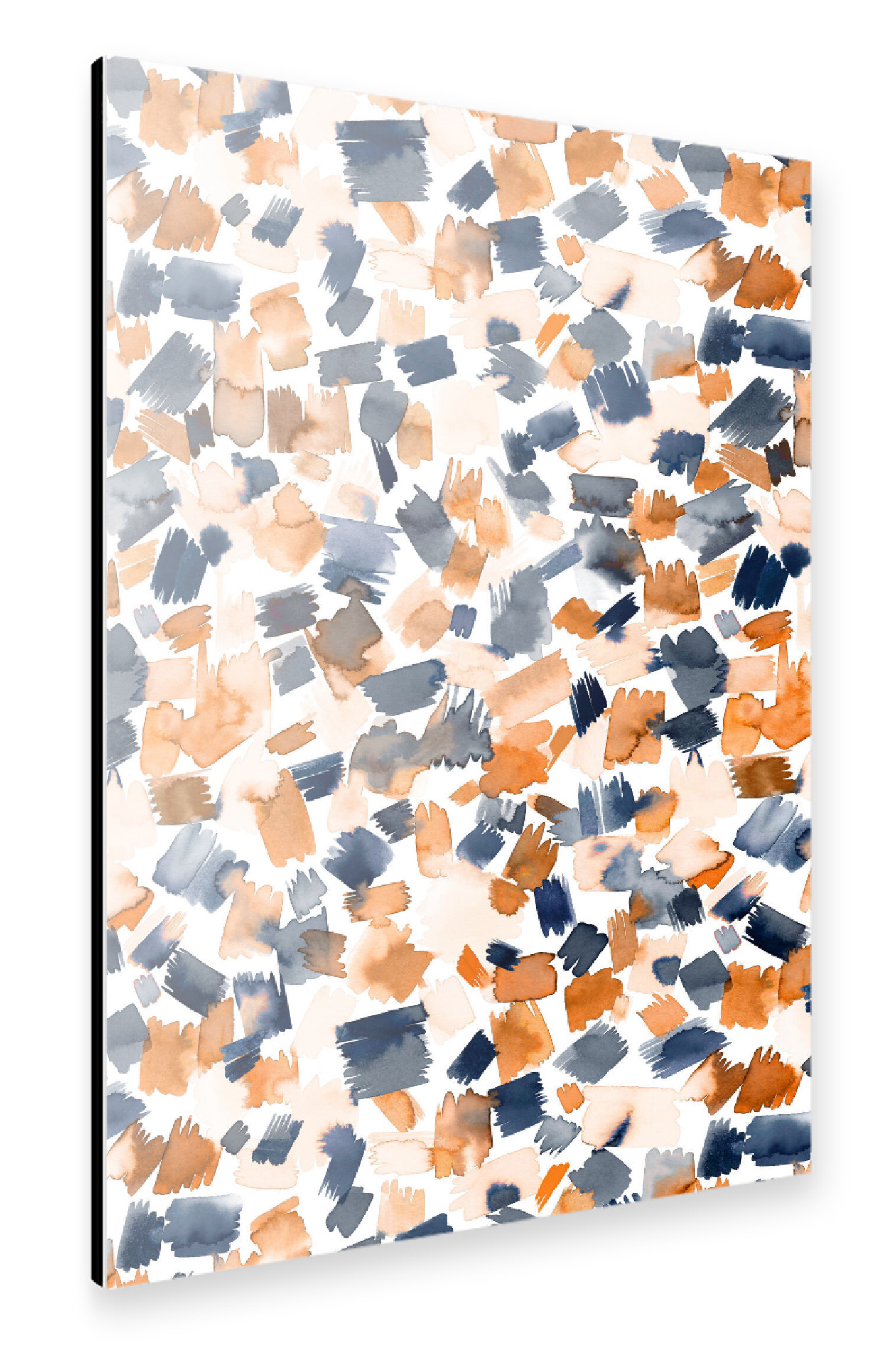 Alu-Dibond "Abstract Watercolor Painting Blue" 30x20 cm artboxONE