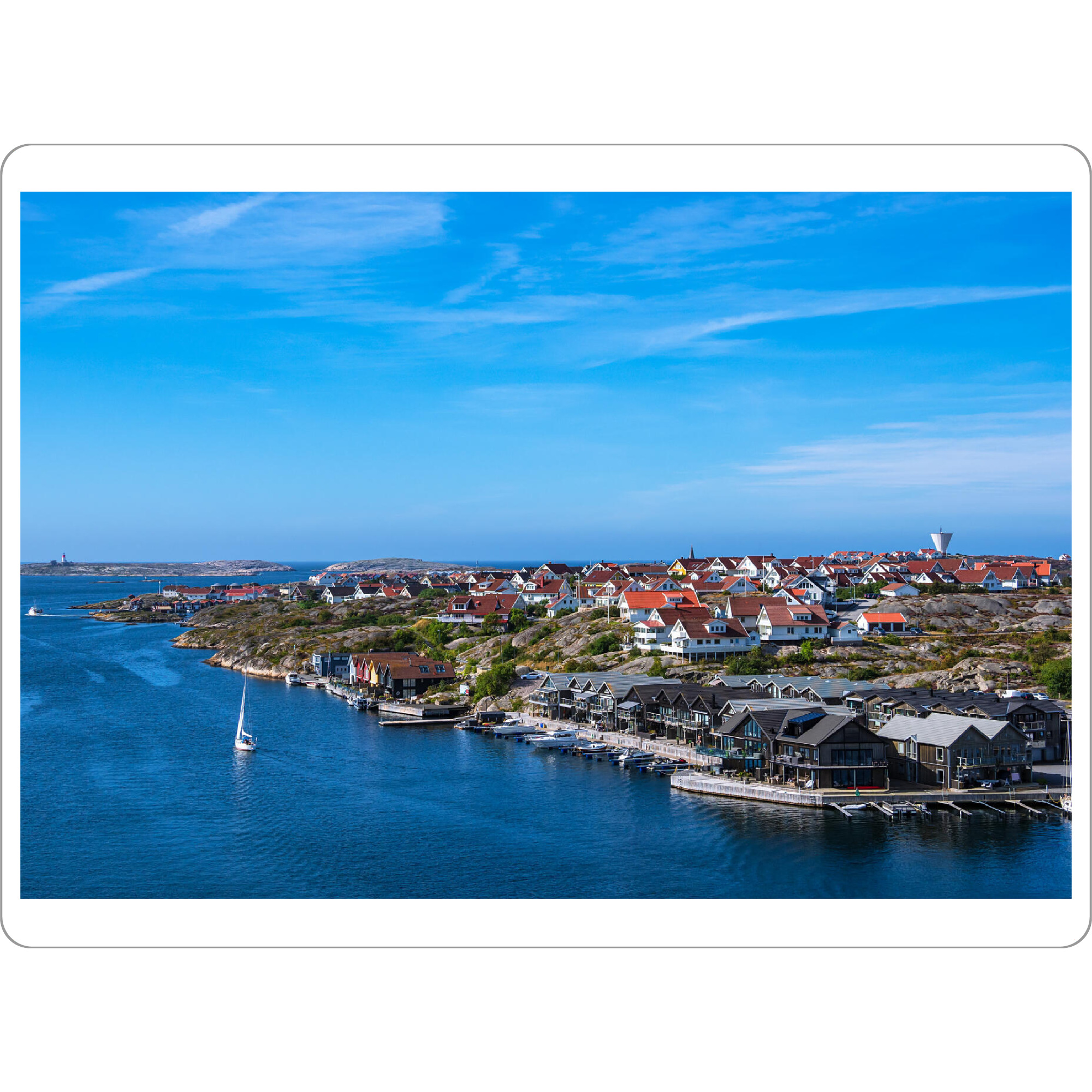Tischset "Segelboot vor Smögen" artboxONE - Natur,Reise,Architektur,Reise / Strand und Meer,Reise / Länder