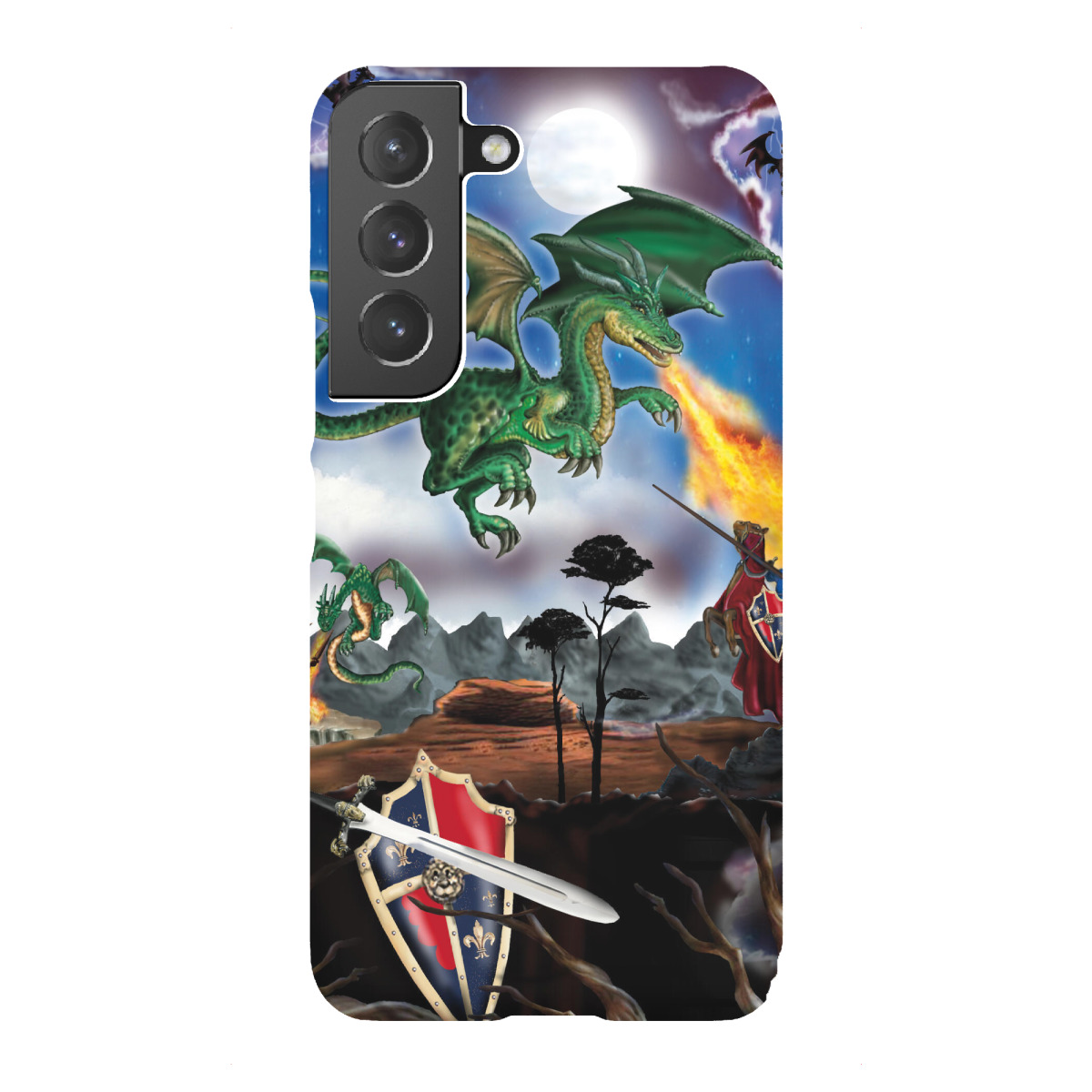 Samsung Galaxy "Drachenkampf" Premium-Case Handyhülle artboxONE
