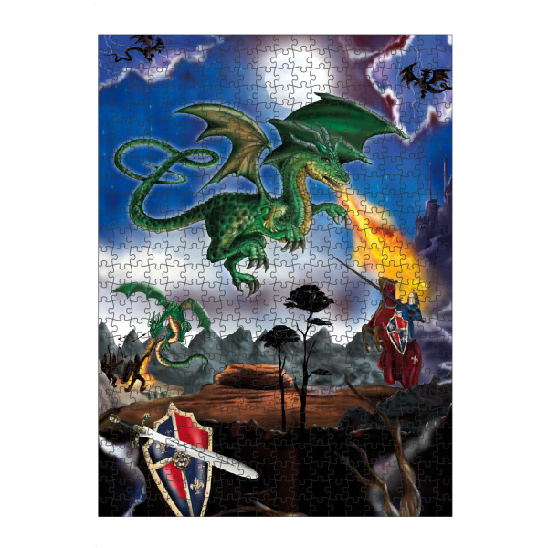Puzzle Ravensburger "Drachenkampf" artboxONE - Tiere,Fiktion