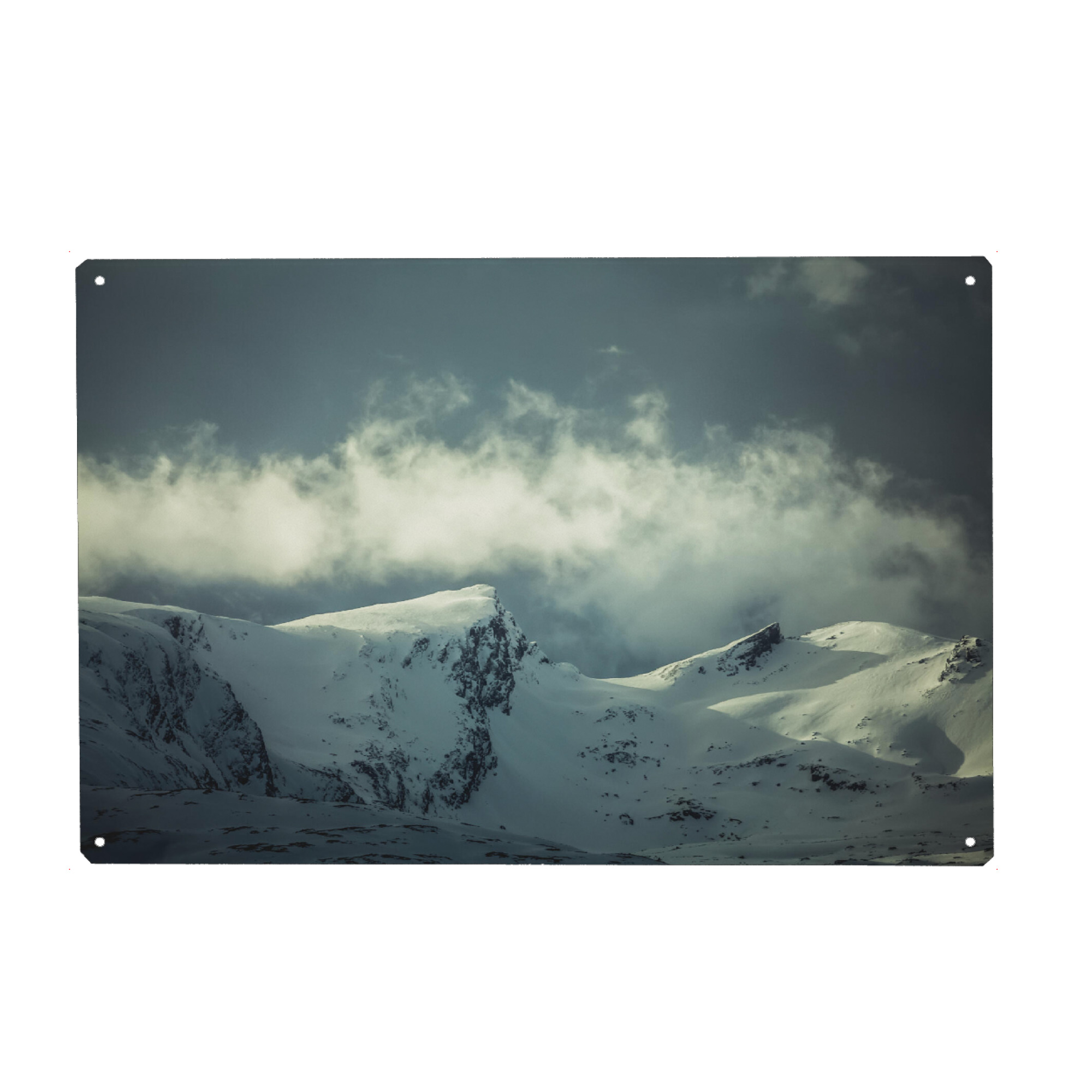 Metall Poster "Arctic clouds" artboxONE - Natur