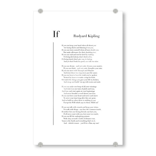 If by Rudyard Kipling