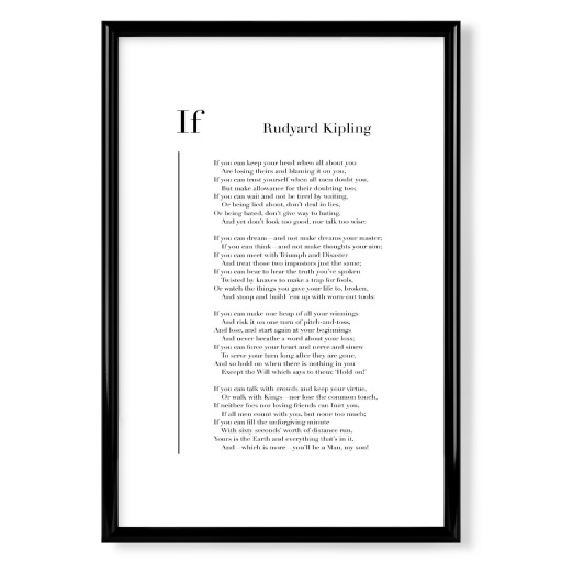 If by Rudyard Kipling