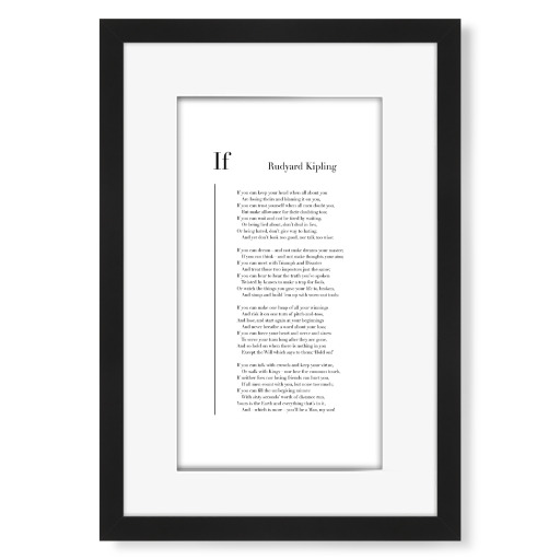 If by Rudyard Kipling