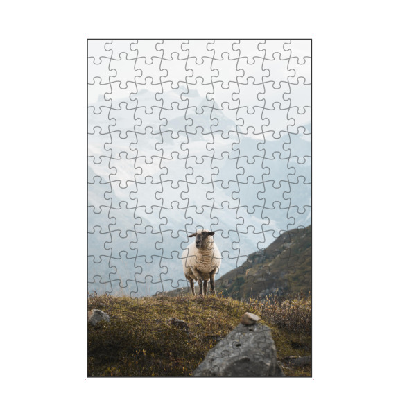 artboxONE Puzzle "Sheep in the Swiss Alps" artboxONE - Natur,Reise,Tiere,Reise / Länder