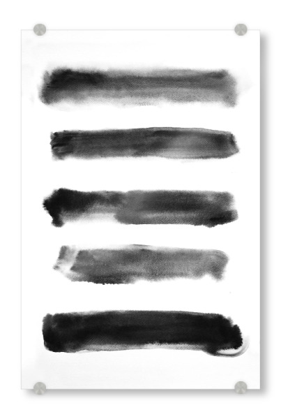 Acrylglasbild "Black and White Paint" artboxONE - Abstrakt - Black,White,Paint,Schwarzweiß,Blackandwhite,Abstract,Abstrakt,Linien,Malerei