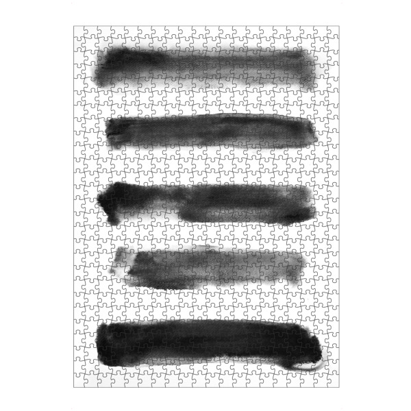 artboxONE Puzzle "Black and White Paint" artboxONE - Abstrakt - Black,White,Paint,Schwarzweiß,Blackandwhite,Abstract,Abstrakt,Linien,Malerei