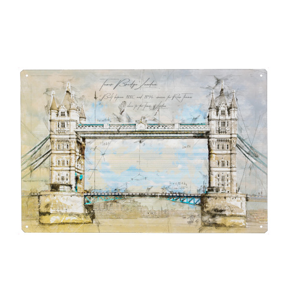 Holzbild "Tower Bridge, London" artboxONE - Städte,Städte / London,Reise,Architektur