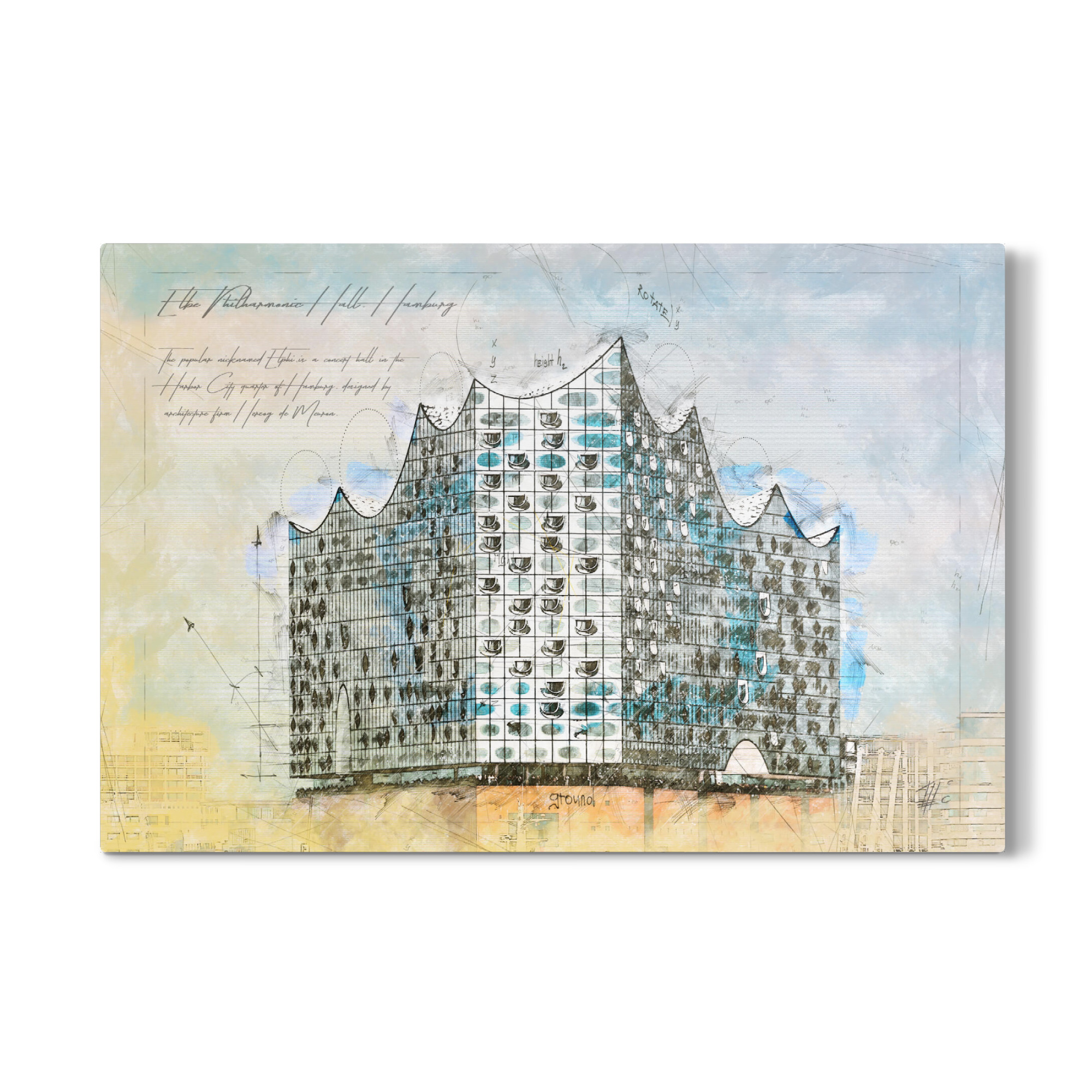 Galerie-Print "Elbe Philharmonic Hall, Hamburg" 75x50 cm artboxONE