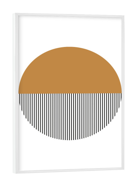 Poster mit weißem Rahmen "Mid Century study no.nineteen" artboxONE - Abstrakt,Geometrie