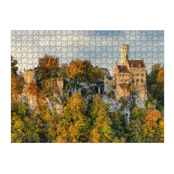 artboxONE Puzzle "Schloss Lichtenstein im Herbst" artboxONE - Natur,Reise,Architektur