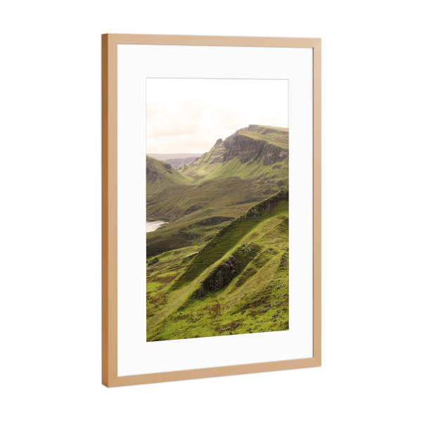 Poster mit Rahmen Kupfer "Mystic scottish Highlands" artboxONE - Natur,Reise,Reise / Länder