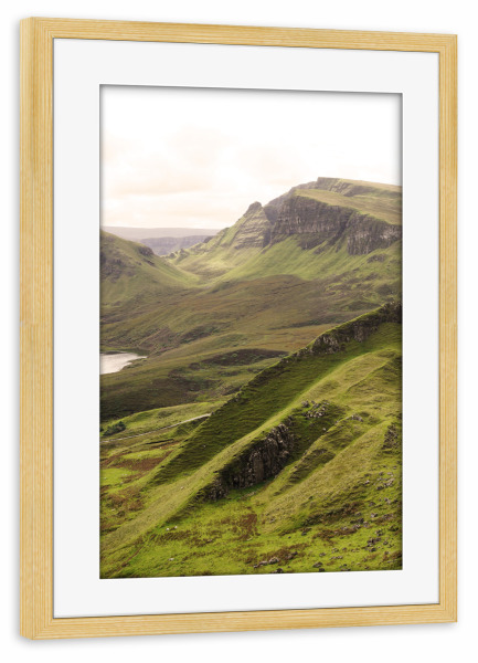 Poster mit Rahmen kiefer "Mystic scottish Highlands" artboxONE - Natur,Reise,Reise / Länder