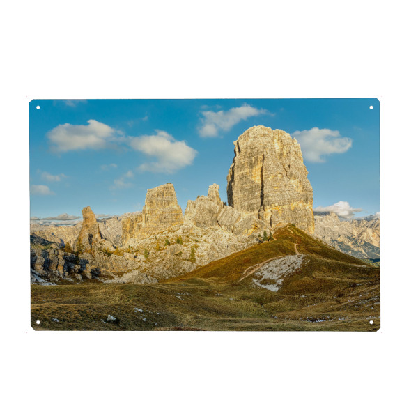 Metall Poster "Cinque Torri Dolomiten" artboxONE - Natur,Reise,Reise / Länder